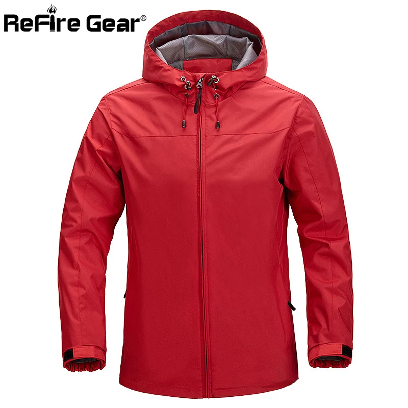 Мужская тактическая куртка ReFire Gear водонепроницаемая с капюшоном на весну и осень
