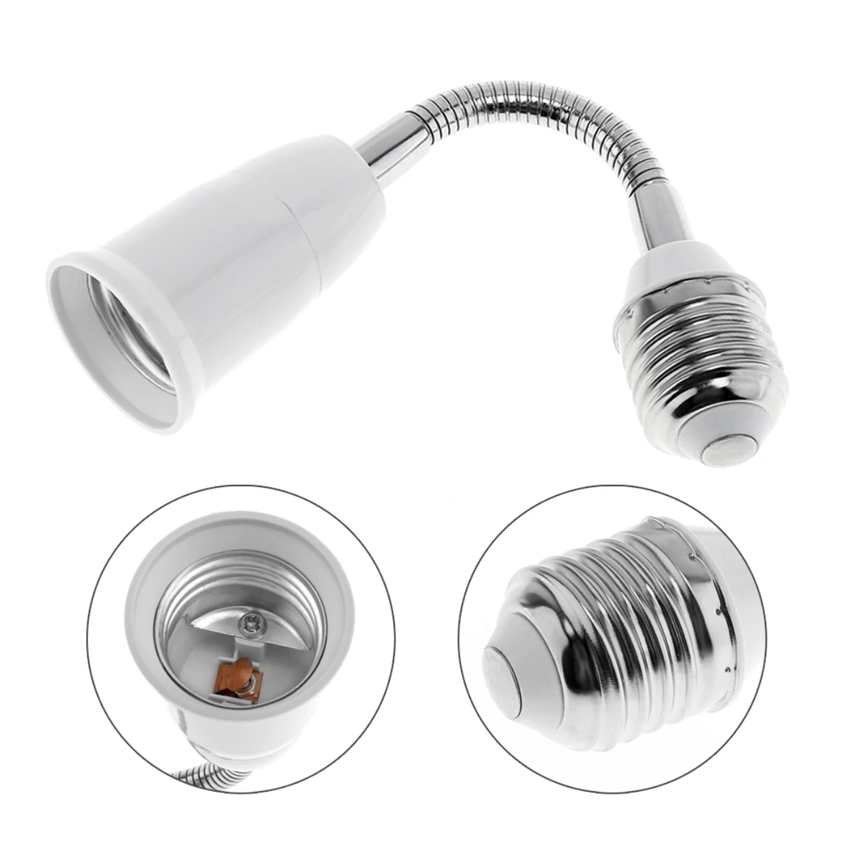 

1PCS E27 To E27 180mm Lamp Holder Converter Socket Light Bulb Lamp Holder Adapter Plug Extender Led Light Use