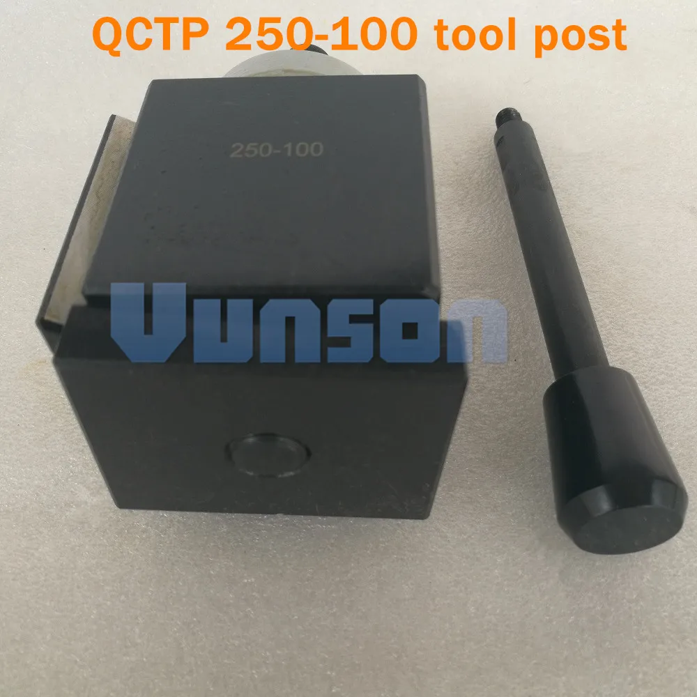 

QCTP 250-100 Piston type locking tool post Quick Change Tool QCT post turret for Lathe Swing Dia. 12"