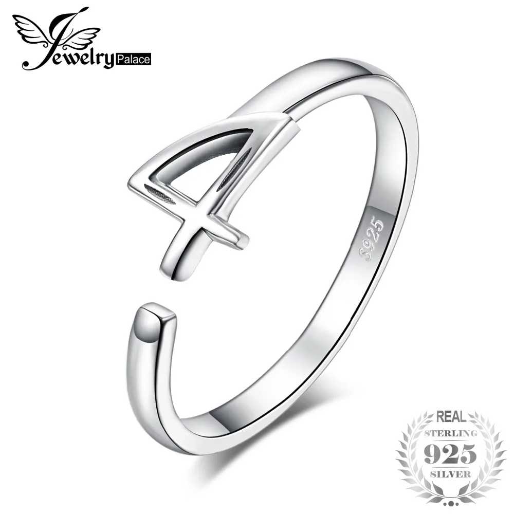 JewelryPalace со счастливым числом 4 рождения Юбилей регулируемое Открытое кольцо 925