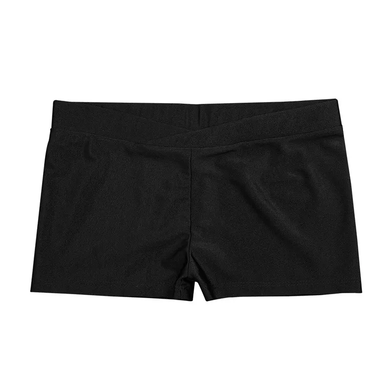 Kids Boys Girls Gymnast Panties V-front Waistband Sports Bottoms Gymnastic Leotard Ballet Shorts for Children Swimsuit Shorts