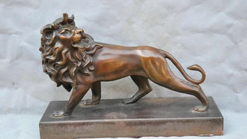 

Beautiful Art Decoration Wild Animal Lion Bronze Statue