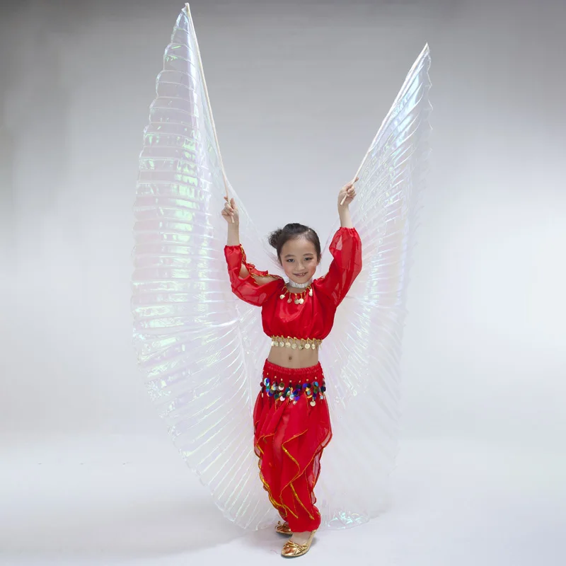 Танец живота Isis крылья дети ангел Дети танец живота Isis крылья реквизит для выступлений три цвета без палки
