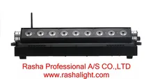 Раша горячая распродажа 2.4 г 9 шт. * 10 Вт RGBA / RGBW 4на1 Chargeble энергии беспроводной DMX512 из светодиодов прожекторы свет, Стадия настенные светильники 110 — 260 В