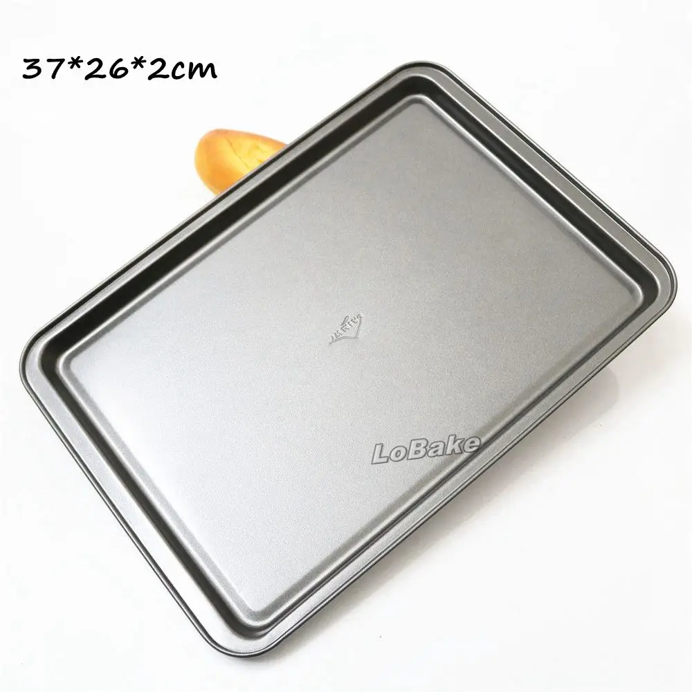

Brand new 37*26cm common style high quality rectangle metal nonstick baking pan biscuit cookie holder bakery oven tray tools