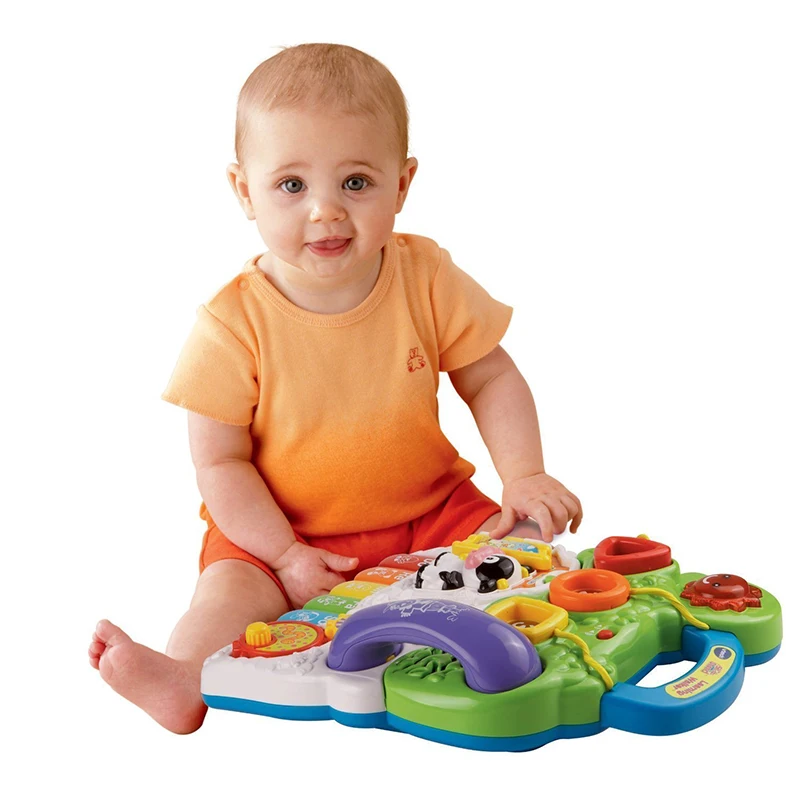 VTECH O Baby Walker Toys Multifuctional малыш тележка сидя-к-стойке ABS музыкальные ходунки с регулируемым винтом для малышей