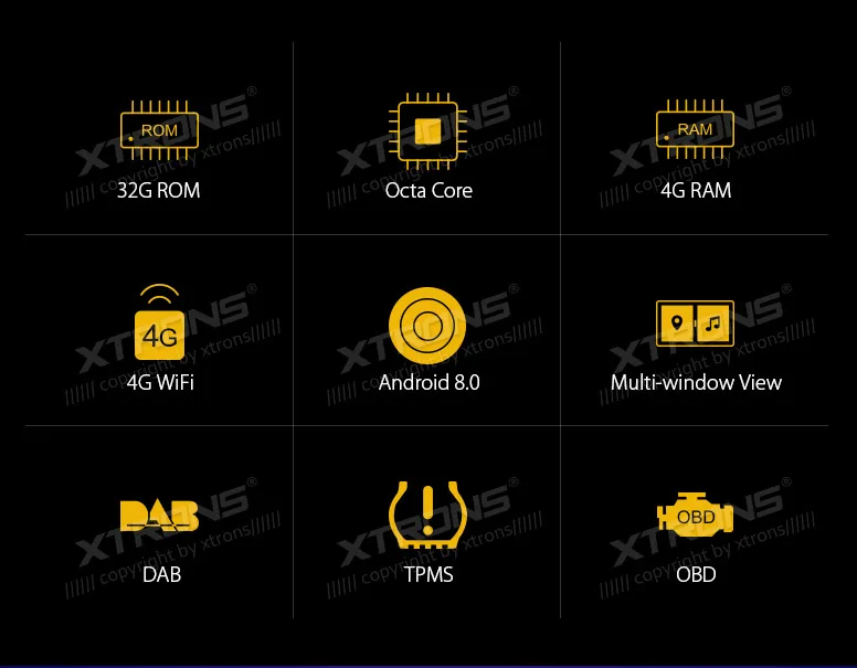 Best XTRONS 7" Android 8.0 Octa Core Car DVD Player Radio GPS USB Navigation for Ford Focus II Mondeo S-Max C-Max Galaxy II Kuga 2011 1