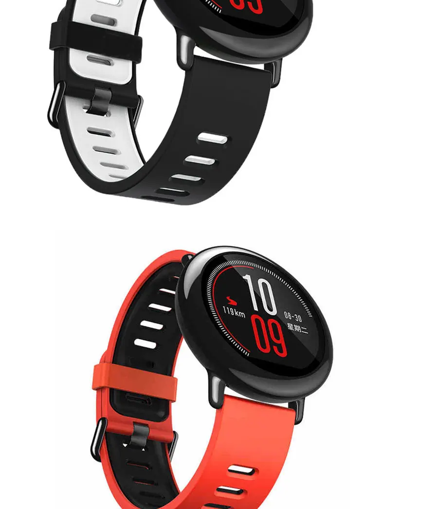 Ремешок на запястье 22 мм спортивные силиконовые браслеты для Xiaomi Huami Amazfit Bip BIT PACE Lite Молодежные Смарт-часы сменный ремешок смарт-браслет