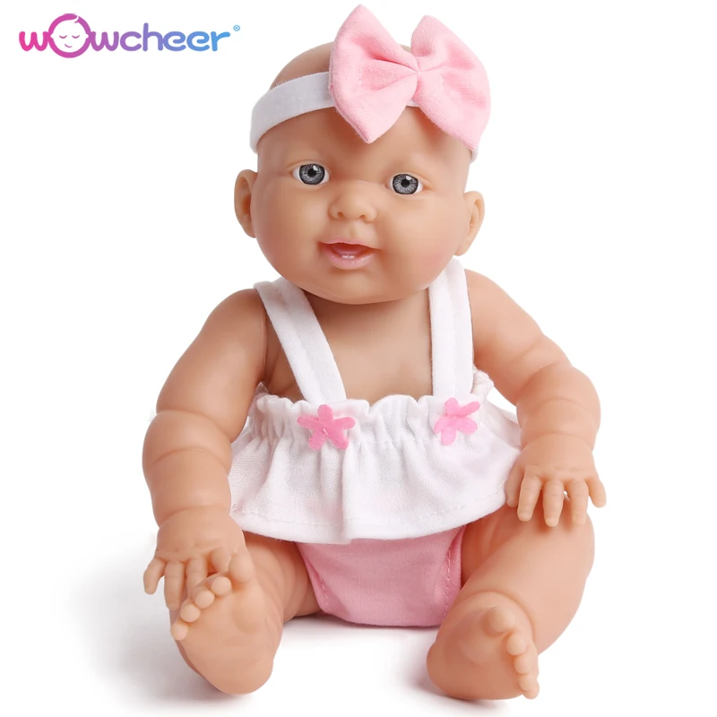 

WOWCHEER 9" 25cm Silicone Vinyl Adorable Reborn Baby Dolls Bonecas Girl Newborn Babies Dolls Toddler Oyuncak Christmas Gifts