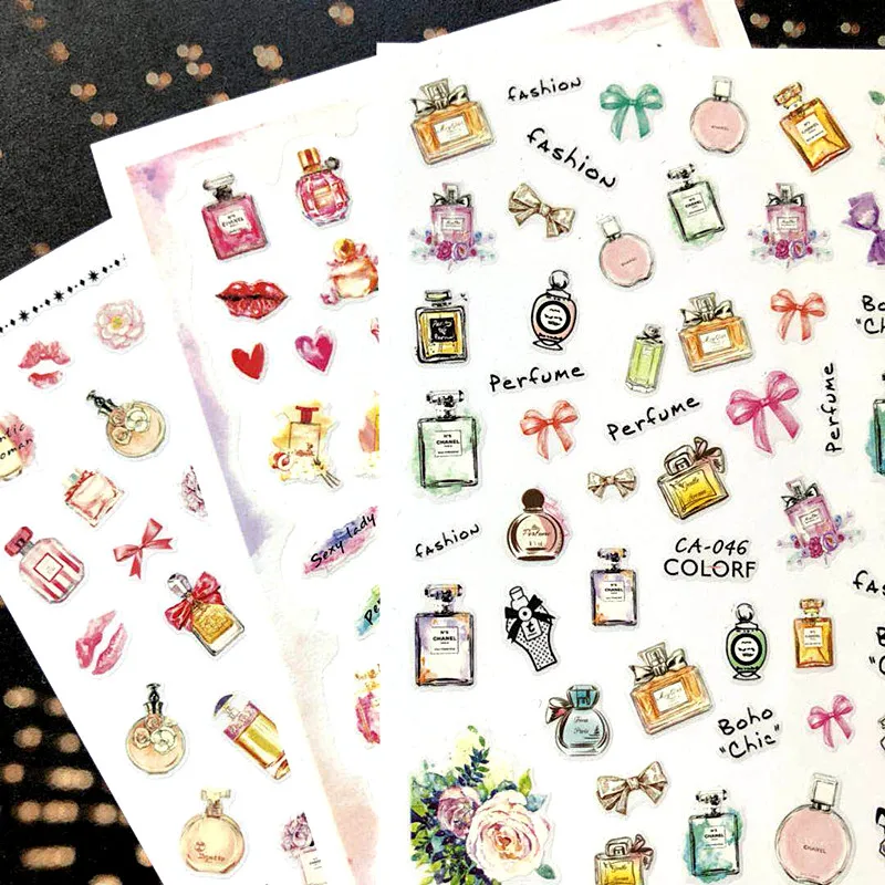 

Newest 3d nail art sticker CA-46 gold STAR Decals Tool DIY Nail Decoration Tools