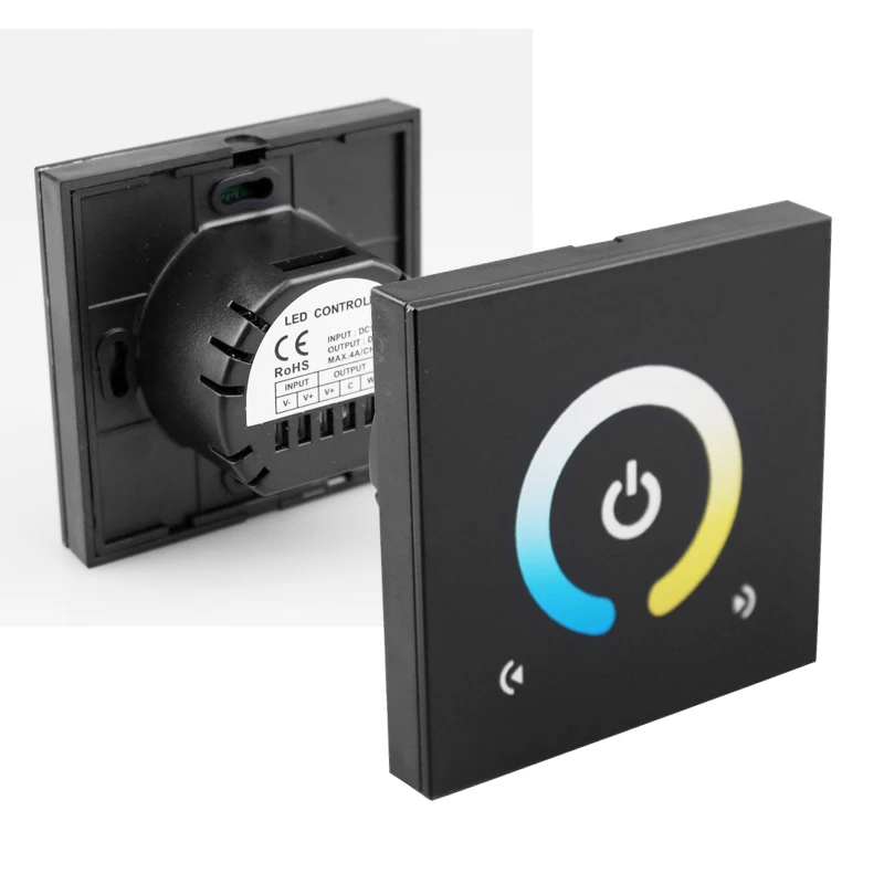 Touch Switch Led Dimmer 12v 96w 24v 192w CCT Led Strip Dimmer Touch