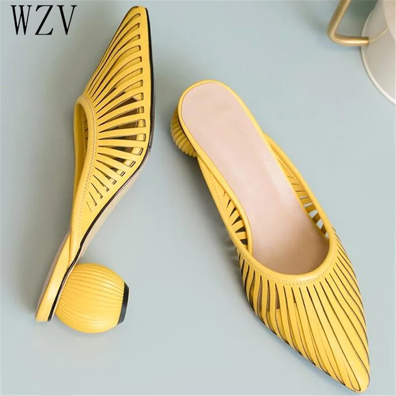 

2019 Summer New Designer Slippers Women Mules Shoes Fashion Stripe Slides Ladies Brand Mules Female Luxury Slippers Woman