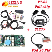 Diagbox V7.83 lexia3 полный чип с 921815C прошивка Lexia 3 V48 диагностический инструмент Lexia-3 PP2000 V25+ S1279+ PSA Пежо(Peugeot 30-контактный кабель