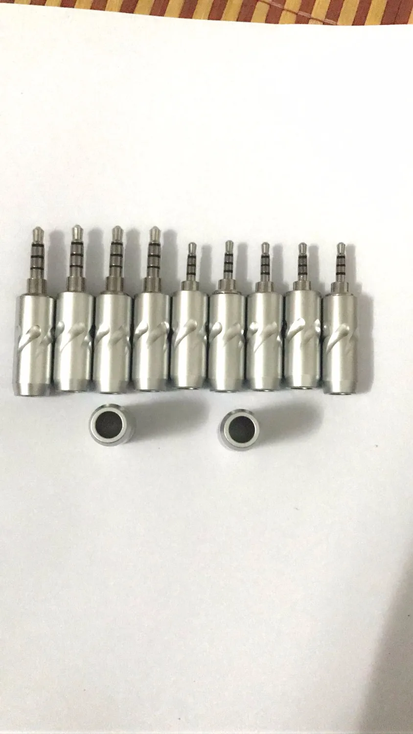 10pcs 3 5mm 2 5mm rhodium plated Plug DIY headphone adapter for FURUTECH Audio Connector