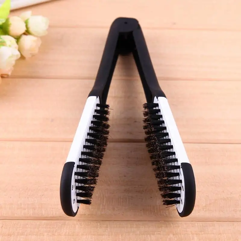 

High Temperature Resistant Straightening Hair straightener Brush Hair Straightener Travel Folding Hair Brush Comb Hot Sale