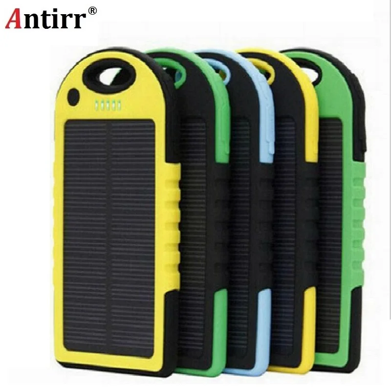 

5000mAh Solar Emergency Power Bank with LED Torch Portable Phone Battery Powerbank Solar Waterproof External Battery for Mobile