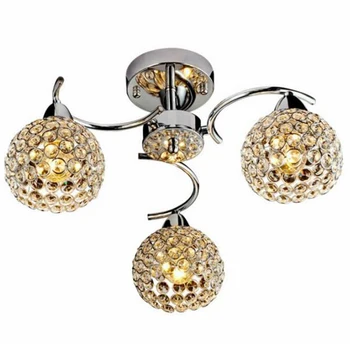 

Modern K9 Small Crystal Ceiling Light Living Room Bedroom Lampshade Decoration E14 110-240V