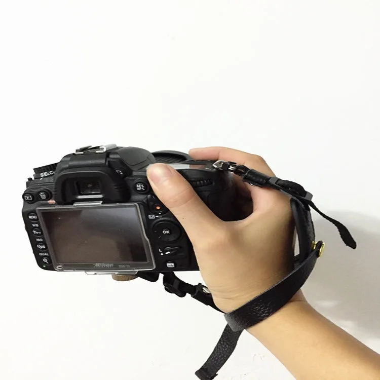 Новый DSLR камера ручной ремешок из натуральной кожи первый слой для Canon Nikon sony Pentax Fujifilm камера 1/4 винт