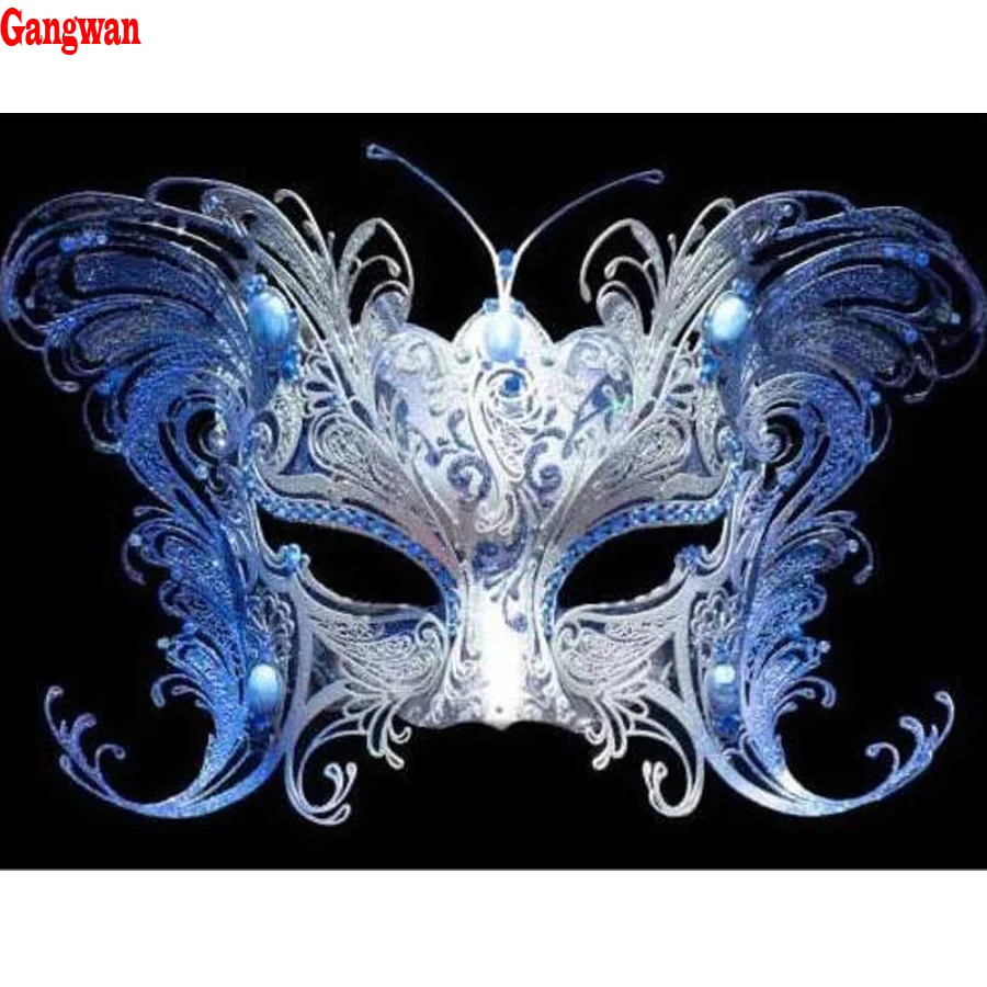 diamond painting woman mask,full square round diamond embroidery full display mosaic cross stitch needlework 5D diy home decor