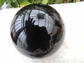 

8.5lb NATURAL OBSIDIAN POLISHED CRYSTAL SPHERE BALL HEALING