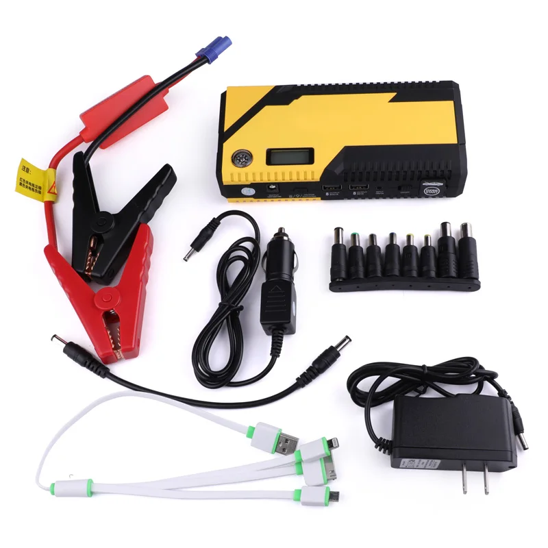 

600A Peak 18000mAh Portable D33 Car Jump Starter Auto Battery Booster Phone Power Bank LCD Screen with Smart Charging Port