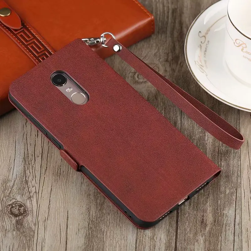 Для Xiaomi Redmi 5 5A Note5 чехол Магнитный винтажный флип кошелек кожаный с подставкой plus
