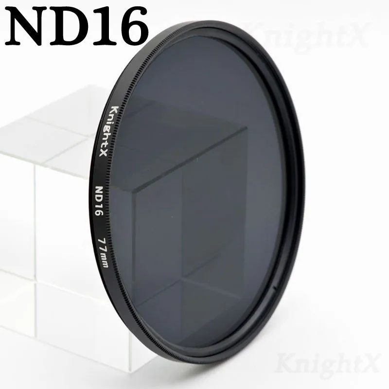 KnightX UV STAR 8 фильтр объектива камеры для sony Canon nikon obiektyw do nikon a d5200 чехол D800 80D 5300 D5500 49 52 55 58 67 - Цвет: ND16 Filter