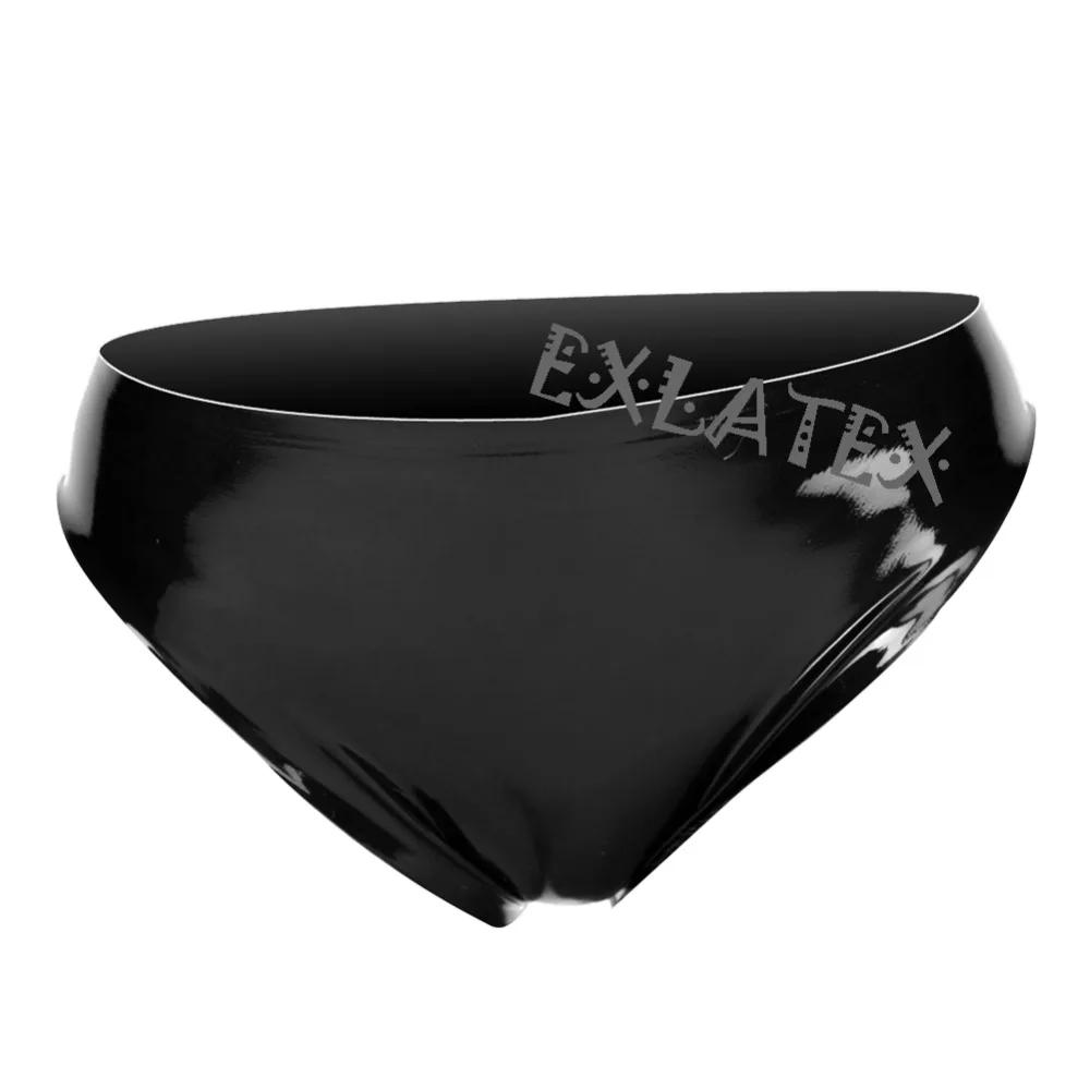 Latex Panties Women Open Crotch Hot Sexy Open Thong Panties Women Latex Rubber Mini Brief Sexy Lingerie  (3)