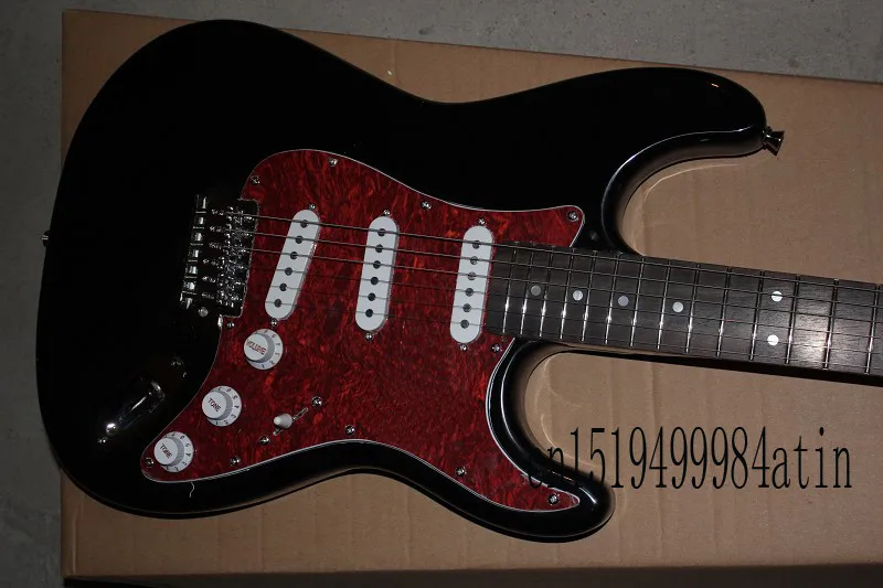 Nueva Llegada de La Guitarra F Stratocaster SSS Pickguard Rojo negro 6  Cuerdas naturales de Madera de la Guitarra Eléctrica @ 14|wood electric  guitar|custom guitarelectric guitar - AliExpress