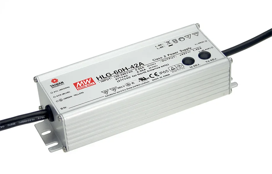ФОТО [PowerNex] MEAN WELL original HLG-60H-48 48V 1.3A meanwell HLG-60H 48V 62.4W Single Output LED Driver Power Supply