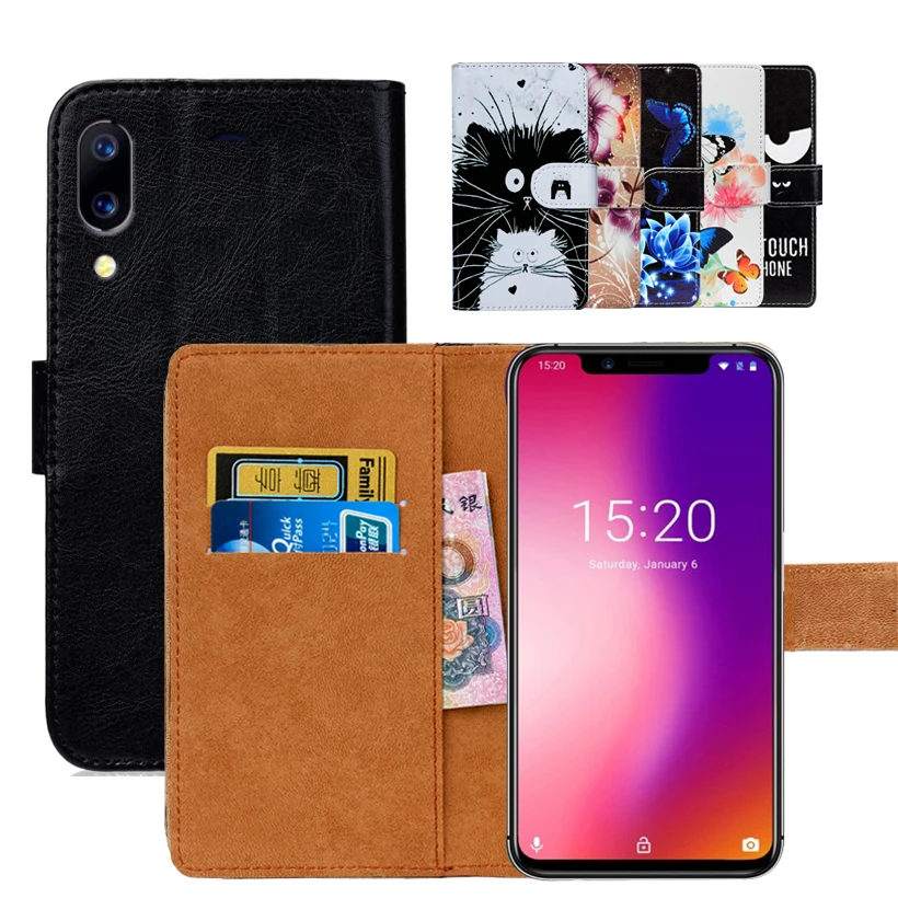 

New Print Flip 5.9" Wallet PU Leather Case For UMIDIGI One Pro Case Book Case For UMIDIGI One Pro Cover Ultra-thin Phone Bag