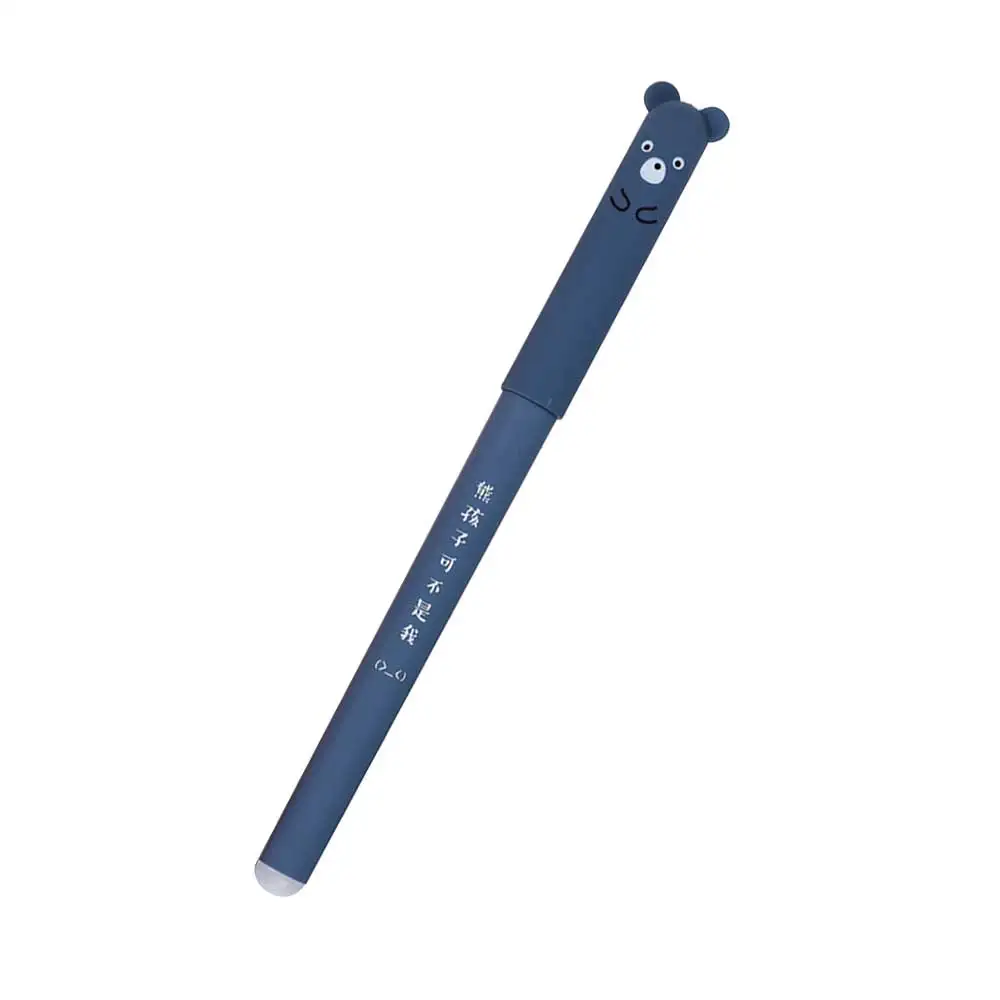 Umitive 1 шт. 0,35 мм стираемая гелевая ручка с синими чернилами ручка с мультяшным животным для студенческого подарка школьные офисные принадлежности канцелярские принадлежности