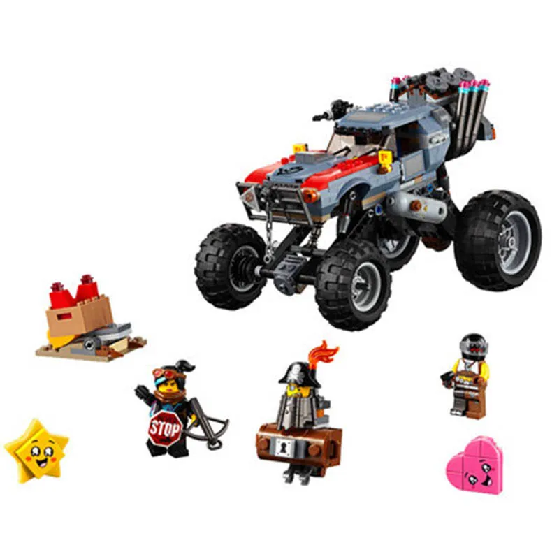 

Presale movies 2 Emmet and Lucy Escape Buggy Car Building Blocks Legoed Figures Model Bricks DIY Toys