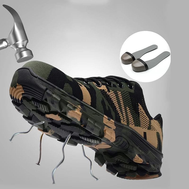 Outdoor Men Hiking Steel Head Safety Protective Shoe Breathable Comfort Anti-skid Wear Protection Sneakers Women Trekking Shoe Outdoor Men Hiking Steel Head Safety Protective Shoe Breathable Comfort Anti-skid Wear Protection Sneakers Women Trekking Shoe
