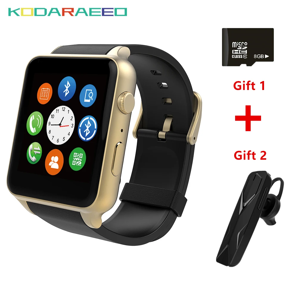 

GT88 Smart Watch Bluetooth Sleep Monitor Pedometer Heart Rate tracker Monitor SIM Card Smartwatch phone Camera for Android iOS