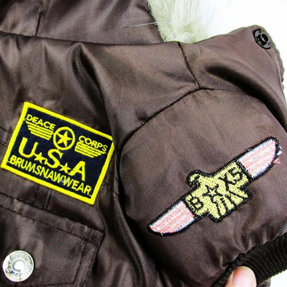 New Winter Thickening Pet Clothes Small Dog Cat Padded Hoodie Jumpsuit Pants Apparel Down Jacket Puppy Warm Coats XS-XL Y6