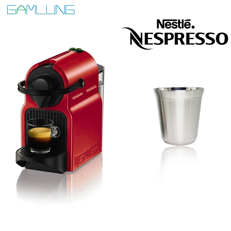 GAMLUNG Nespresso чашки Pixie эспрессо из нержавеющей стали с двойными стенками, термокапсулы, кофейная чашка 1 шт. 85 мл 170 мл