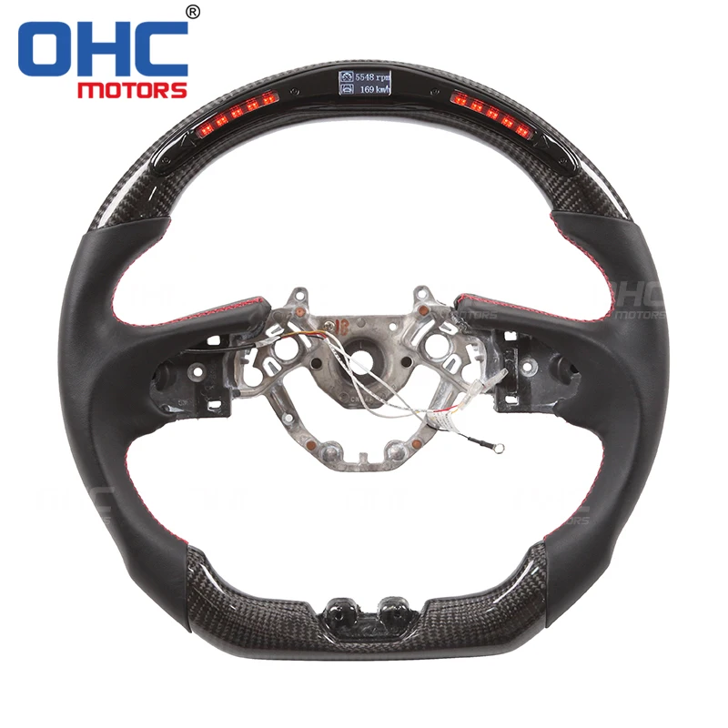 

Real Carbon Fiber LED Steering Wheel compatible for Nissan GTR 36