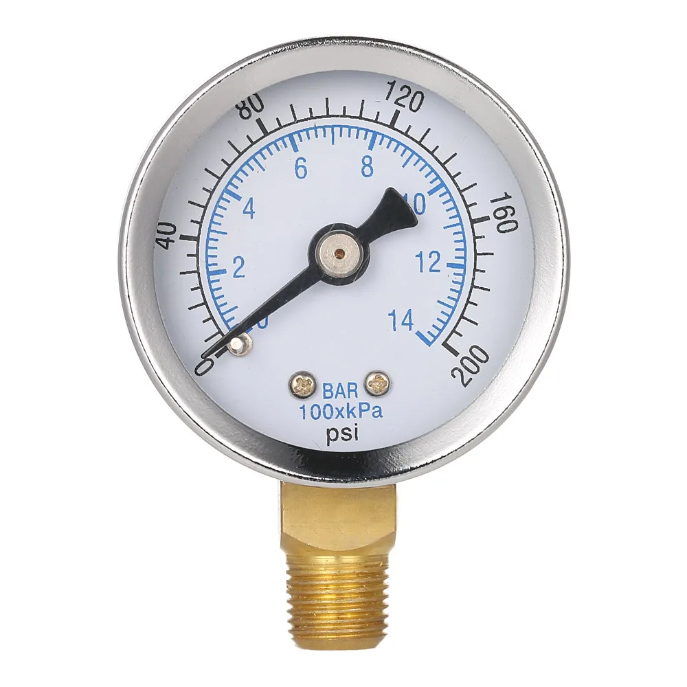 A Pressure Gauge 40mm Dial Plate Double Scale For bar/psi Measurement