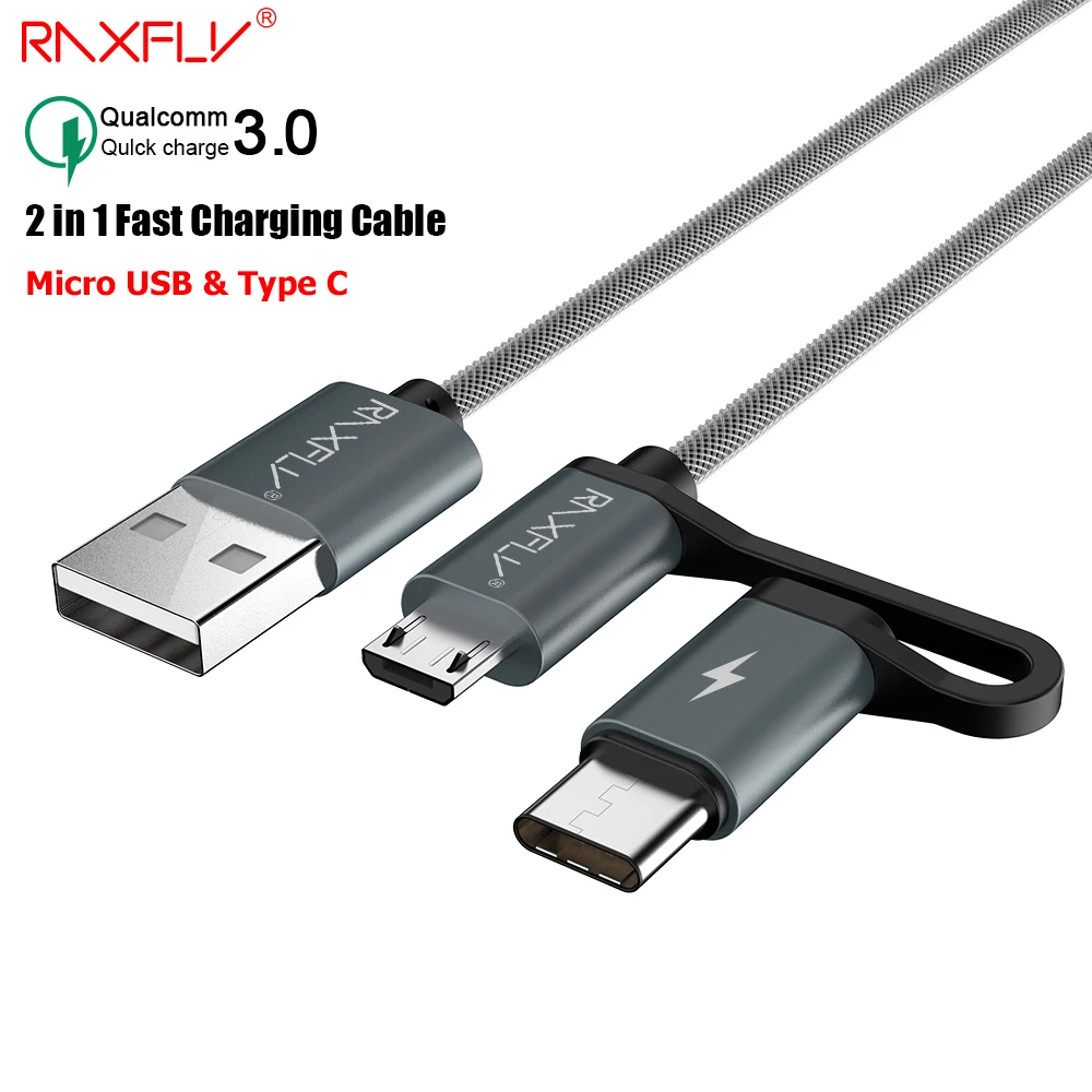 aliexpress kup raxfly qc 3 0 kabel usb micro usb typu c 2 w 1 szybka 蛯adowarka dla samsung aliexpress kup raxfly qc 3 0 kabel usb micro usb typu c 2 w 1 szybka 蛯adowarka dla samsung