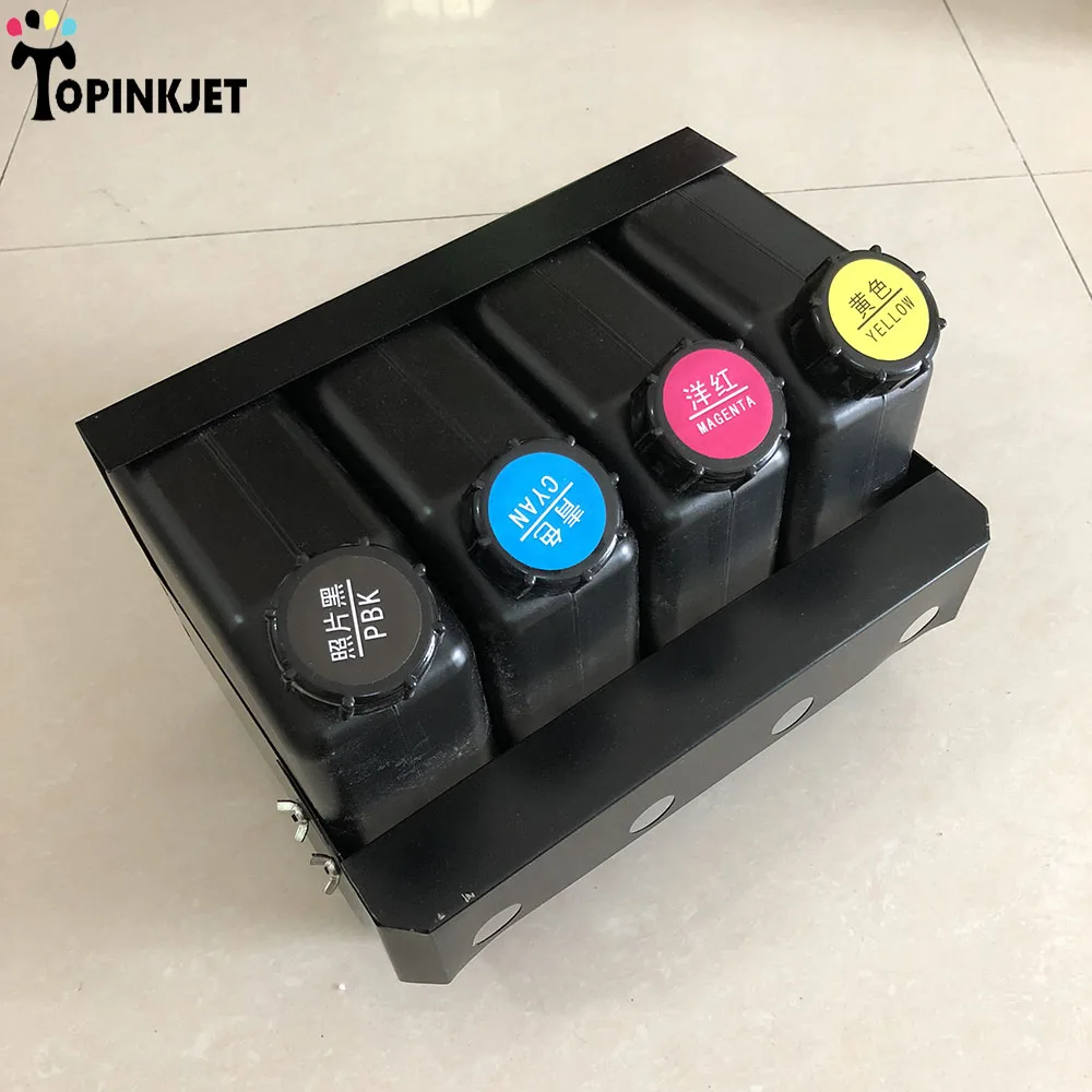 4 Цвета УФ-система сыпучих чернил для Epson принтеры Mimaki, roland, Mutoh Xenons Wit-color СНПЧ система подачи чернил 4 картриджа+ 4 бутылки