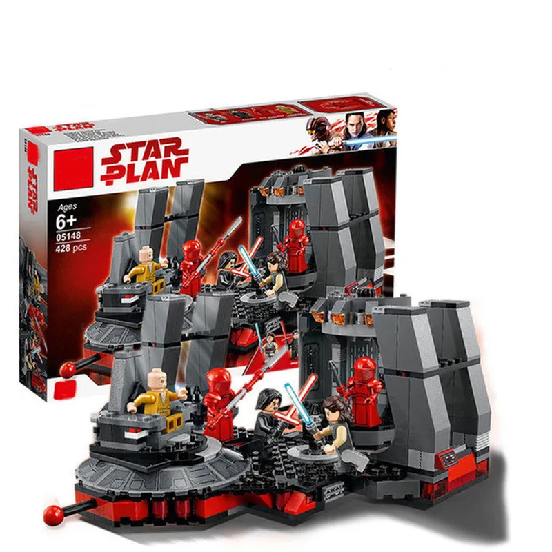 

New Star Wars Snoke's Throne Room Set Compatible Legoing StarWars 75216 Model Building Blocks Bricks Children Toys Christmas