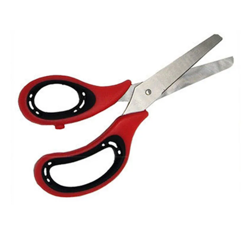 

hildren stationery paper-cut special round head art scissors for children safety trumpet primary school students manual use