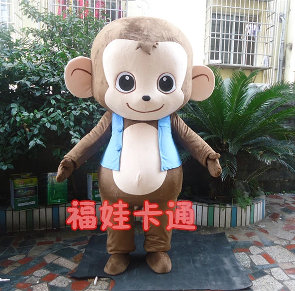 Disfraz de Mascota de mono pequeño para adulto, disfraz de Anime con  temática de mono de dibujos animados, para la escuela, para niños|Mascota|  - AliExpress