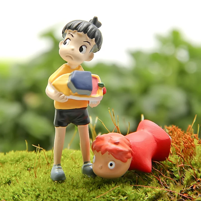 1 шт. Ponyo на DIY смолы аниме Клифф фигурка орнамент в виде фигур Коллекция Модель игрушки