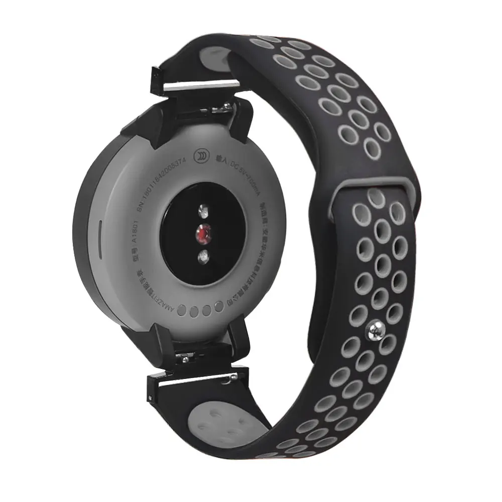 Прочные мягкие часы сменный Браслет для часов спортивный ремешок быстрая установка ремешок для часов Huami Amazfit Verge 3 силиконовые поры