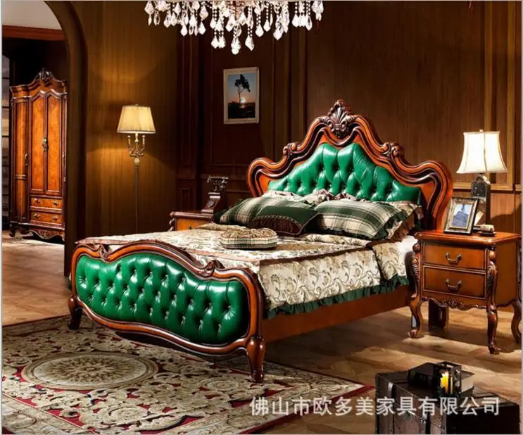 الحديثة الأمريكية الصلبة الخشب البلد نمط الأزياء نوم مجموعة الأثاث d1415