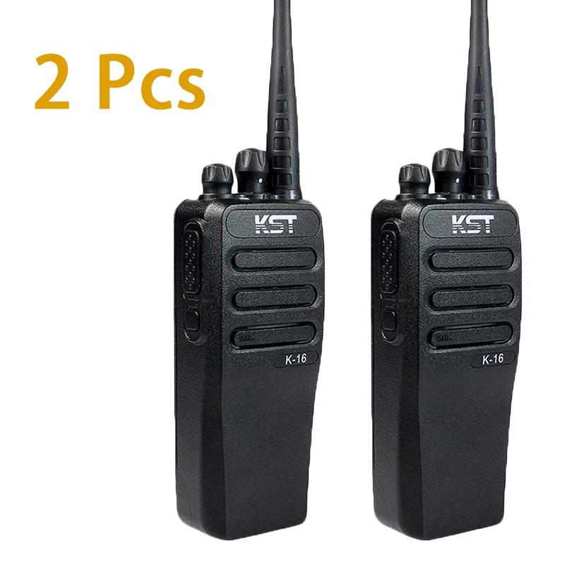 16 Вт реальная мощность мобильный двухстороннее радио DC12V Walkie Talkie KST K16 10 км большой диапазон портативный FM трансивер с батареей 4000 мАч - Цвет: KST K16 X2