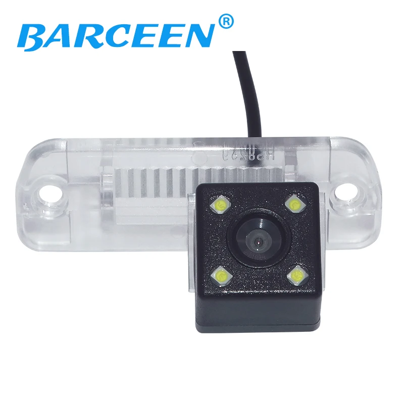 Auto wire car rear reversing font b camera b font 4 led lens for Mercedes Benz