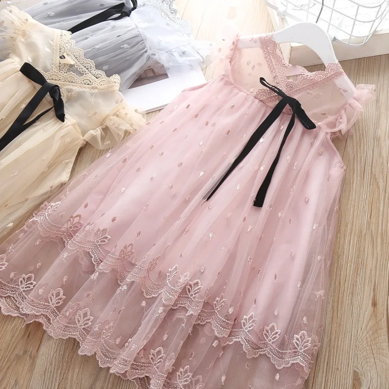 

Baby Girls Dress 2019 new kids Belle dress fashion girl party dresses cute little girls clothing high-grade Children clothes